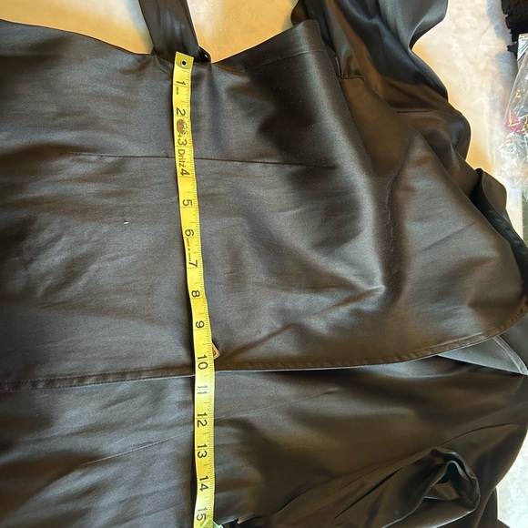 Black Midi Dress with Wrap Front - Picture 7 of 10